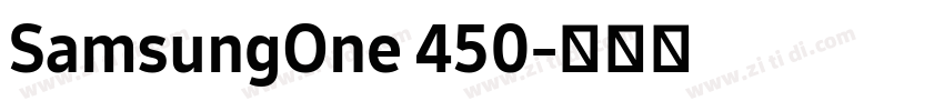SamsungOne 450字体转换